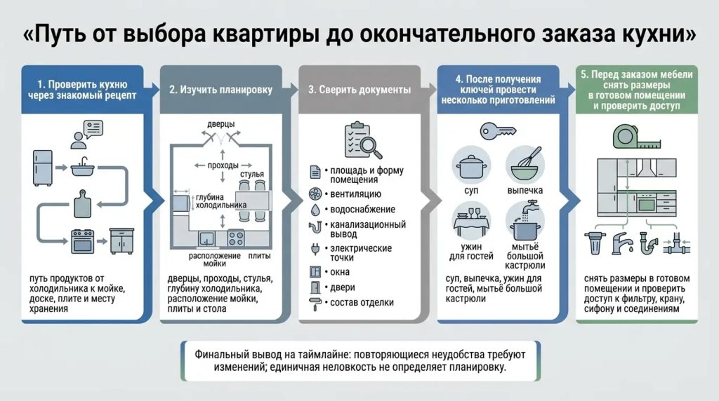 Путь от выбора квартиры до окончательного заказа кухни